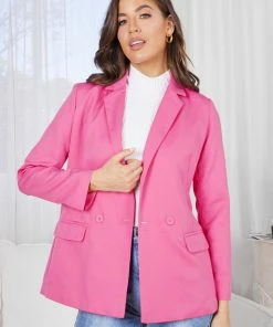 Pink Diamond Jackets & Coats Calley Blazer - Pink