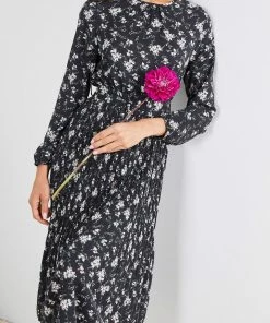 Dream House DRESSES Calvinah Dress - Black Floral