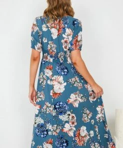 HQ Fashion Camari Dress - Blue Floral