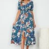 HQ Fashion Camari Dress - Blue Floral