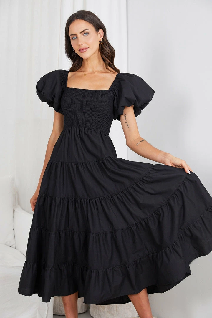 Pink Diamond Carinna Dress - Black 7 Pink Diamond Carinna Dress - Black