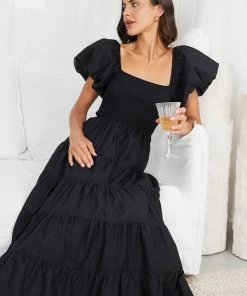 Pink Diamond Carinna Dress - Black 14 Pink Diamond Carinna Dress - Black