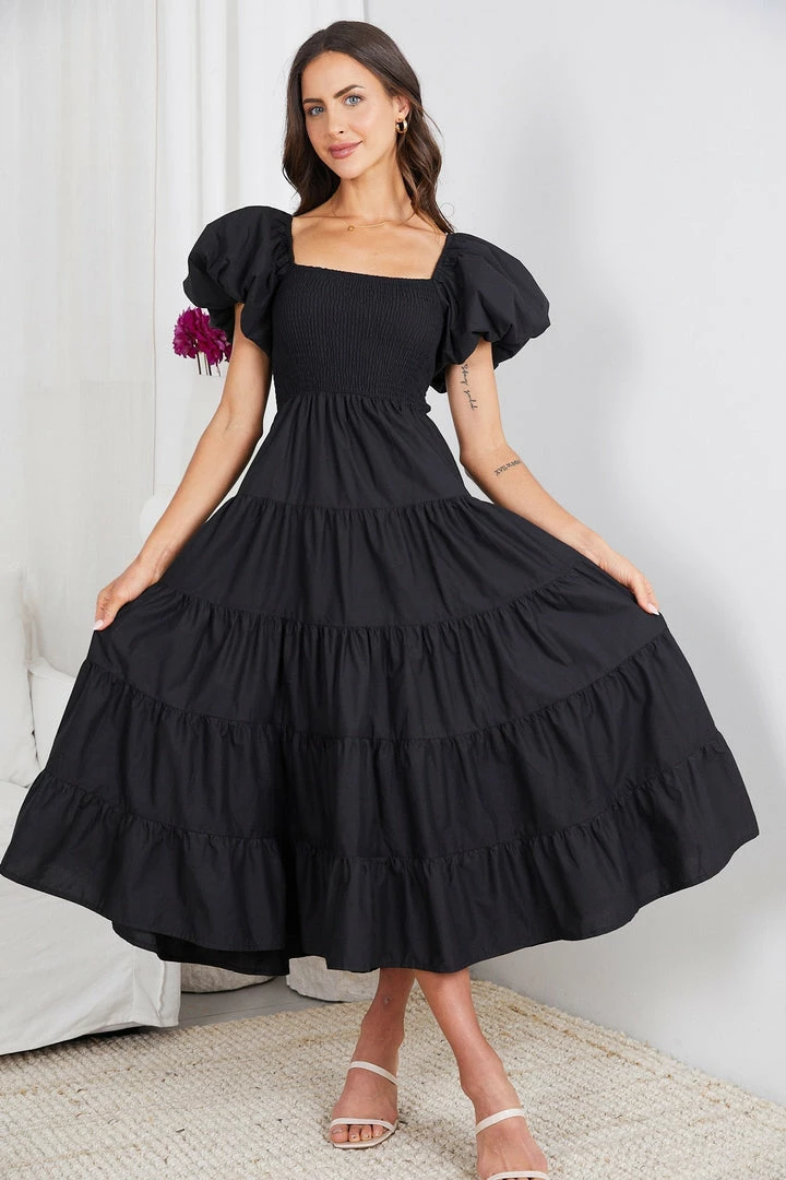 Pink Diamond Carinna Dress - Black 3 Pink Diamond Carinna Dress - Black