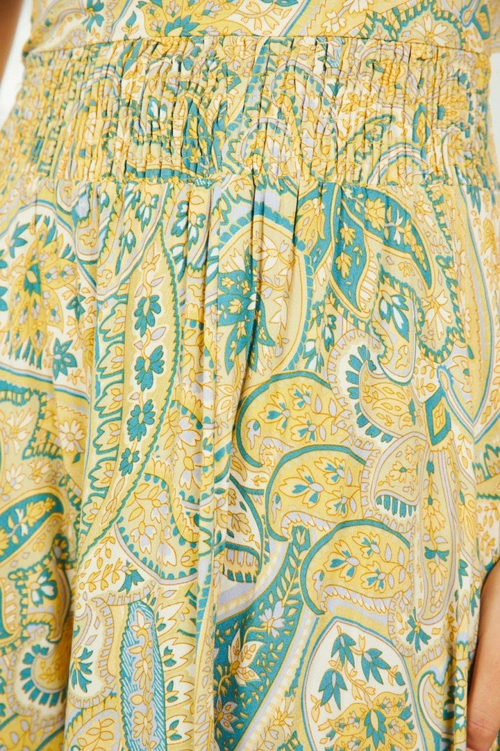 Ebby And I DRESSES Carlyle Dress - Green Paisley 8 Ebby And I DRESSES Carlyle Dress - Green Paisley