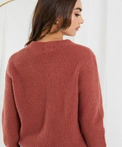 HQ Fashion CLOTHING Carmelline Cardigan - Rust