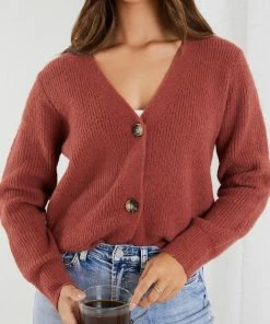 HQ Fashion CLOTHING Carmelline Cardigan - Rust 12 HQ Fashion CLOTHING Carmelline Cardigan - Rust