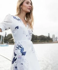 Desire DRESSES Carmen Dress - White Floral 16 Desire DRESSES Carmen Dress - White Floral