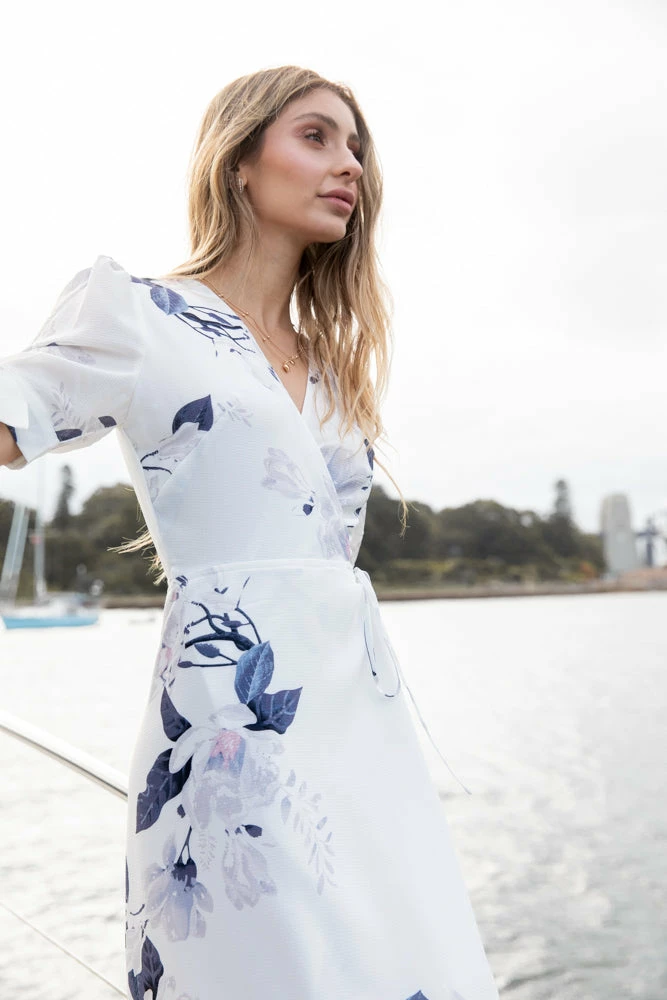 Desire DRESSES Carmen Dress - White Floral 9 Desire DRESSES Carmen Dress - White Floral