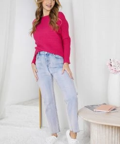 Rock Denim CLOTHING Caught Knit - Pink 13 Rock Denim CLOTHING Caught Knit - Pink
