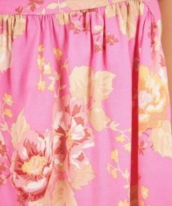 Paper Heart Celine Top - Pink Print CLOTHING