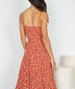 HQ Fashion DRESSES Cesarina Dress - Rust Spot