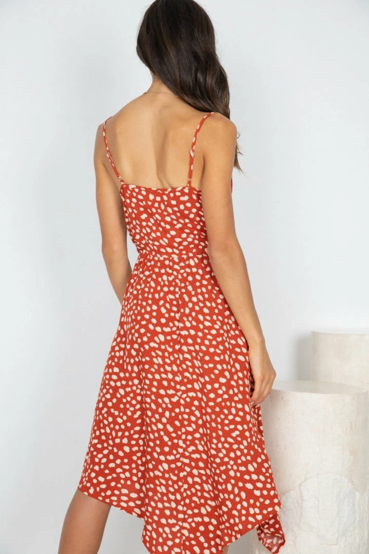 HQ Fashion DRESSES Cesarina Dress - Rust Spot 4 HQ Fashion DRESSES Cesarina Dress - Rust Spot
