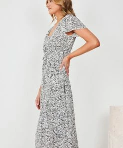 HQ Fashion Chandey Dress - White Print