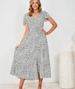 HQ Fashion Chandey Dress - White Print