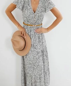 HQ Fashion Chandey Dress - White Print