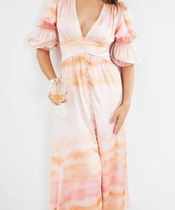 Wild Ginger DRESSES Charis Dress - Orange Print