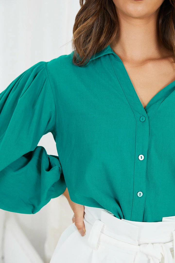 Style Box CLOTHING Chava Top - Teal 9 Style Box CLOTHING Chava Top - Teal