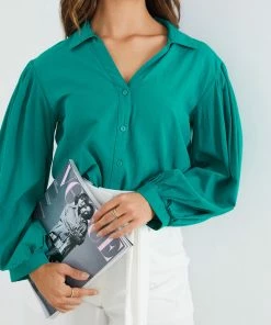 Style Box CLOTHING Chava Top - Teal 12 Style Box CLOTHING Chava Top - Teal