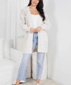 Miracle Fashion Chelly Cardigan - Beige