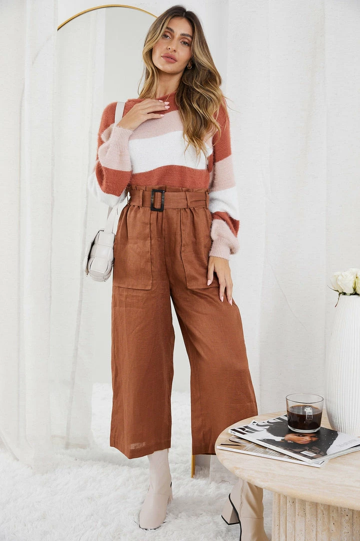 Style Box CLOTHING Cherette Knit - Rust Stripe 7 Style Box CLOTHING Cherette Knit - Rust Stripe