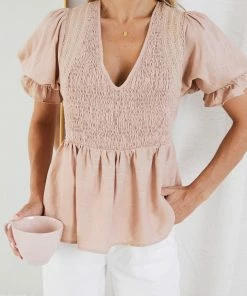 Rock Denim CLOTHING Cheryl Top - Rose Print