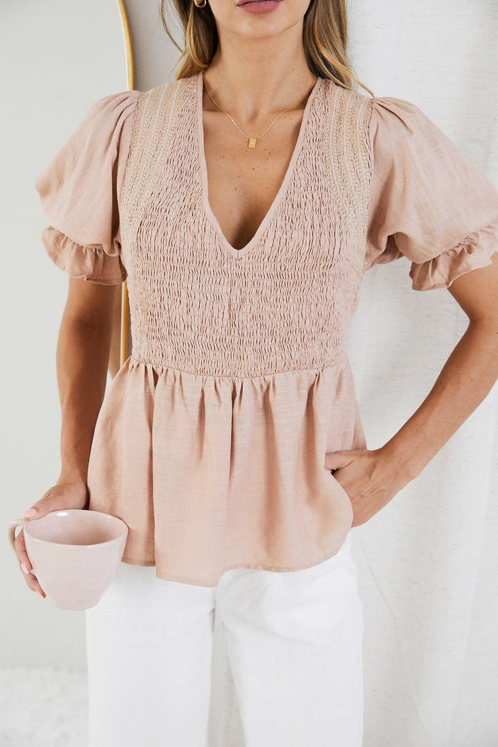 Rock Denim CLOTHING Cheryl Top - Rose Print 4 Rock Denim CLOTHING Cheryl Top - Rose Print