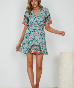 HQ Fashion DRESSES Chikka Dress - Light Blue