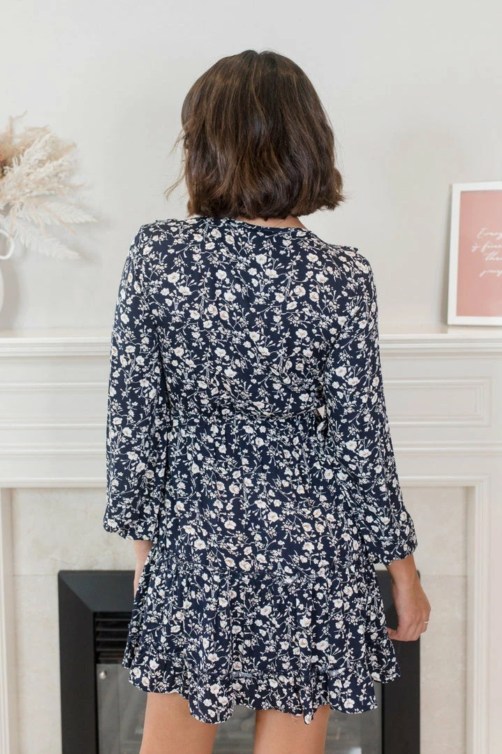 Evermore Fashion Cipriana Dress - Black Floral 5 Evermore Fashion Cipriana Dress - Black Floral