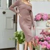 Dream House Claretta Dress - Mocha