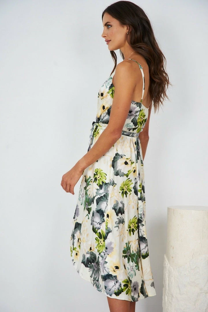 Kaarlo Fashion Pty Ltd DRESSES Clarissa Dress - White Floral 5 Kaarlo Fashion Pty Ltd DRESSES Clarissa Dress - White Floral