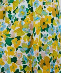 Reverse Claudia Dress - Yellow Floral