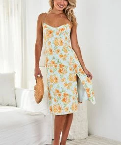 WeLove Fashion Cleo Dress - Green Floral DRESSES