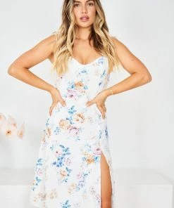 WeLove Fashion Cleo Dress - White Floral DRESSES