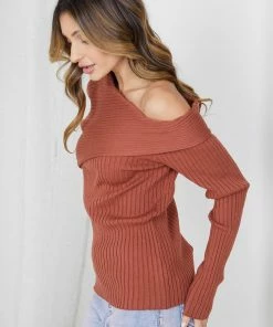 Rock Denim Colette Knit Top - Rust 11 Rock Denim Colette Knit Top - Rust