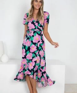 Style Box Condesa Dress - Black Floral DRESSES