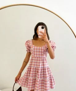 WeLove Fashion Coraz Dress - Pink Print