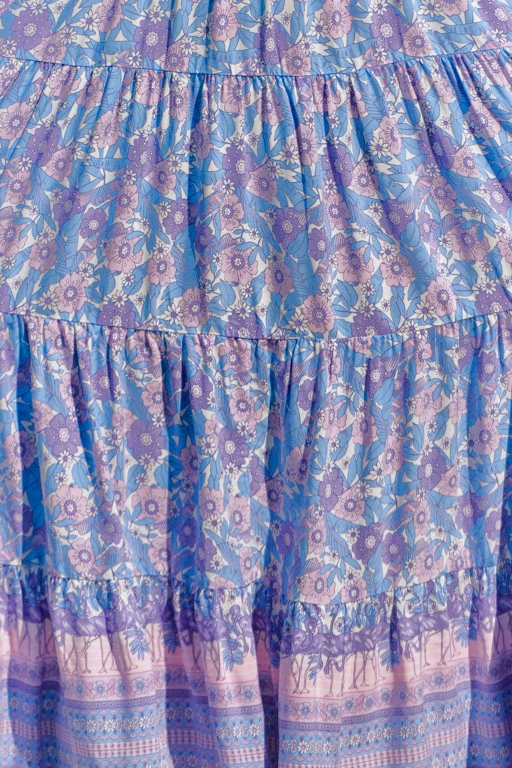 Jaase Cranberry Maxi Dress - Blue Flamingo Print DRESSES 6 Jaase Cranberry Maxi Dress - Blue Flamingo Print DRESSES