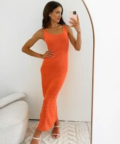 Pink Diamond Crossa Dress - Orange DRESSES 12 Pink Diamond Crossa Dress - Orange DRESSES
