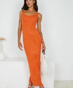 Pink Diamond Crossa Dress - Orange DRESSES 11 Pink Diamond Crossa Dress - Orange DRESSES
