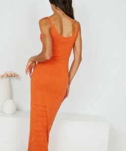 Pink Diamond Crossa Dress - Orange DRESSES