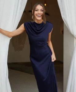 Esther Luxe DRESSES Cyllene Dress - Navy