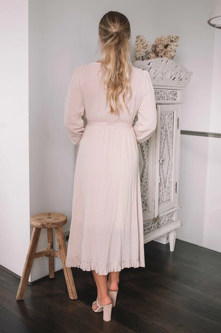 Pink Diamond DRESSES Danka Dress - Beige 4 Pink Diamond DRESSES Danka Dress - Beige