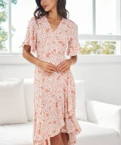 Desire DRESSES Marnie Dress - Rust Print