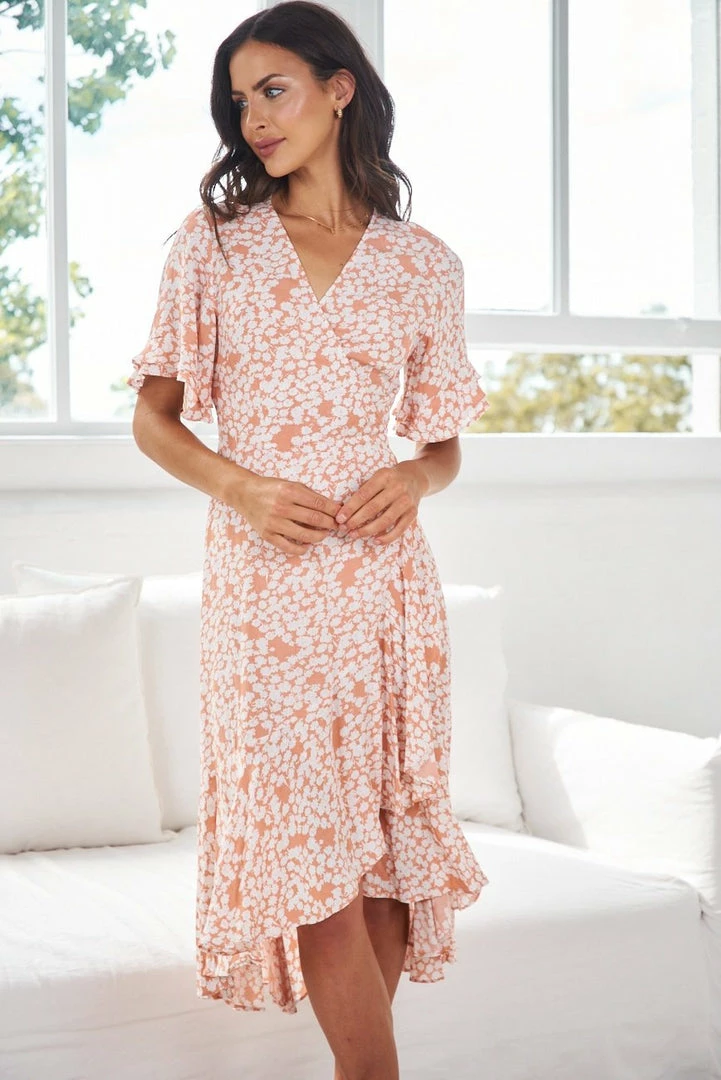 Desire DRESSES Marnie Dress - Rust Print 3 Desire DRESSES Marnie Dress - Rust Print