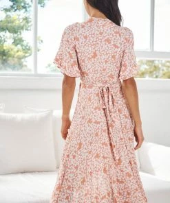 Desire DRESSES Marnie Dress - Rust Print