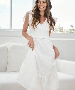 WeLove Fashion Frederica Dress - White Casual Dresses