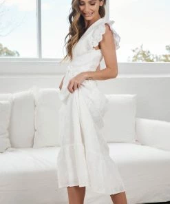 WeLove Fashion Frederica Dress - White Casual Dresses 9 WeLove Fashion Frederica Dress - White Casual Dresses