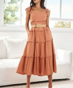Desire Marsha Dress - Light Orange DRESSES 11 Desire Marsha Dress - Light Orange DRESSES