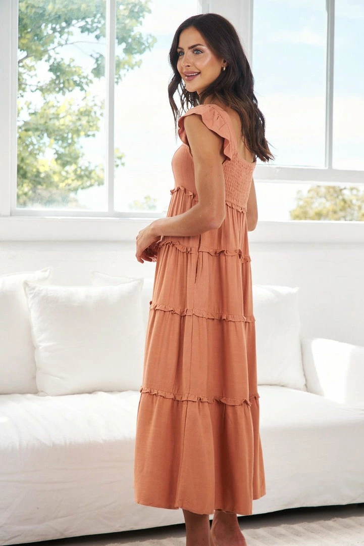 Desire Marsha Dress - Light Orange DRESSES 5 Desire Marsha Dress - Light Orange DRESSES