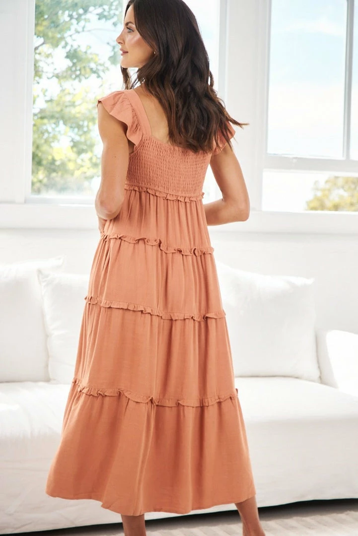 Desire Marsha Dress - Light Orange DRESSES 4 Desire Marsha Dress - Light Orange DRESSES